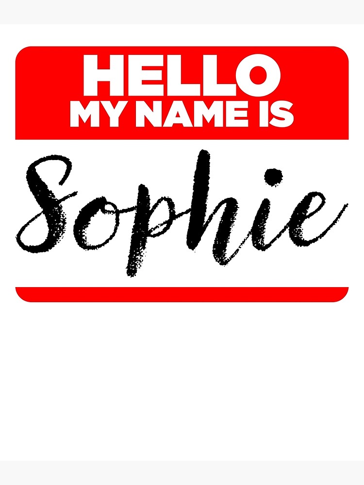 my-name-is-sophie-introduction-hipster-sticker-tag-poster-by