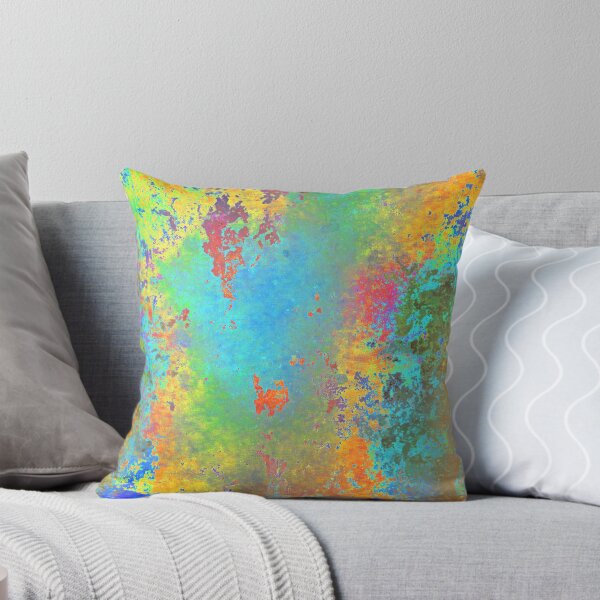 Item preview, At Dawnlight - Digital Abstract Splatter Painting Gold, Blue, Orange, Red designed and sold by artandsoul38.