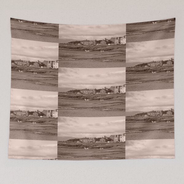 Item preview, Shoreline with Horses, Millport in Scotland. West coast, off Isle of Cumbrae  designed and sold by Grant Wilson.