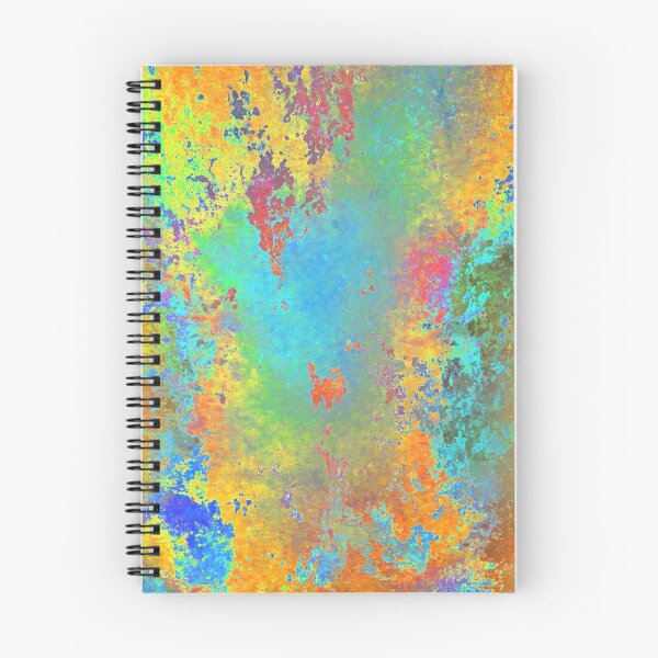 Item preview, At Dawnlight - Digital Abstract Splatter Painting Gold, Blue, Orange, Red designed and sold by artandsoul38.