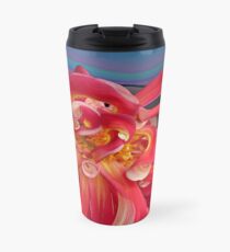 Giant Red Dahlia masquerading as sea anemone Travel Mug