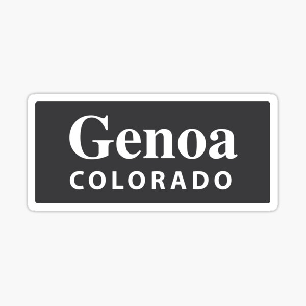 Item preview, Genoa, Colorado designed and sold by EveryCityxD2.