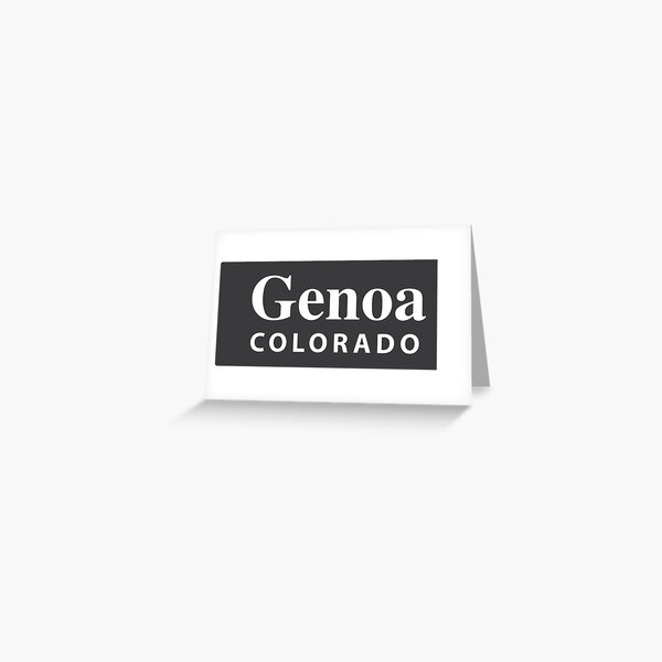 Item preview, Genoa, Colorado designed and sold by EveryCityxD2.