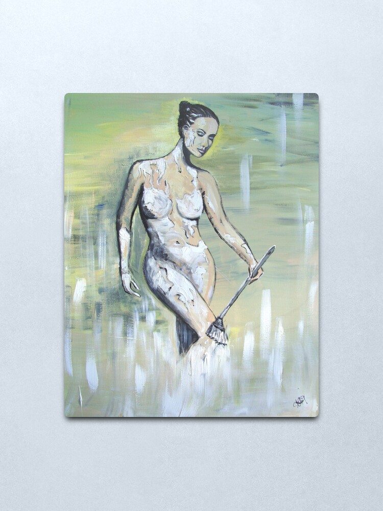 Alternate view of Body - Painted Metal Print