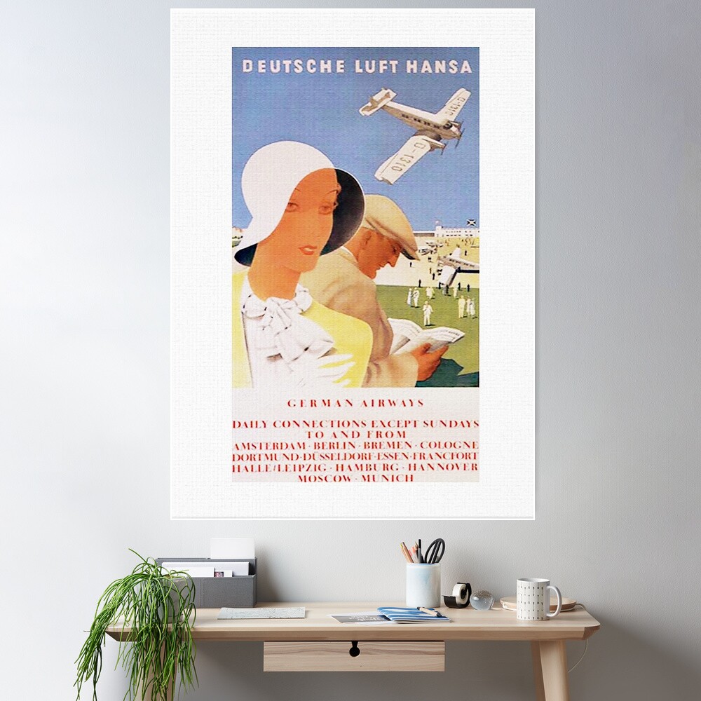 Lufthansa 1926, First Year of Service Poster Poster