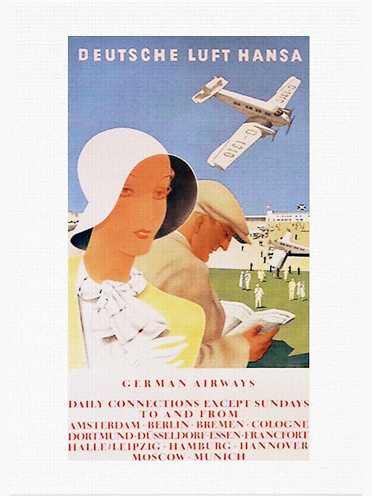 Lufthansa 1926, First Year of Service Poster by edsimoneit