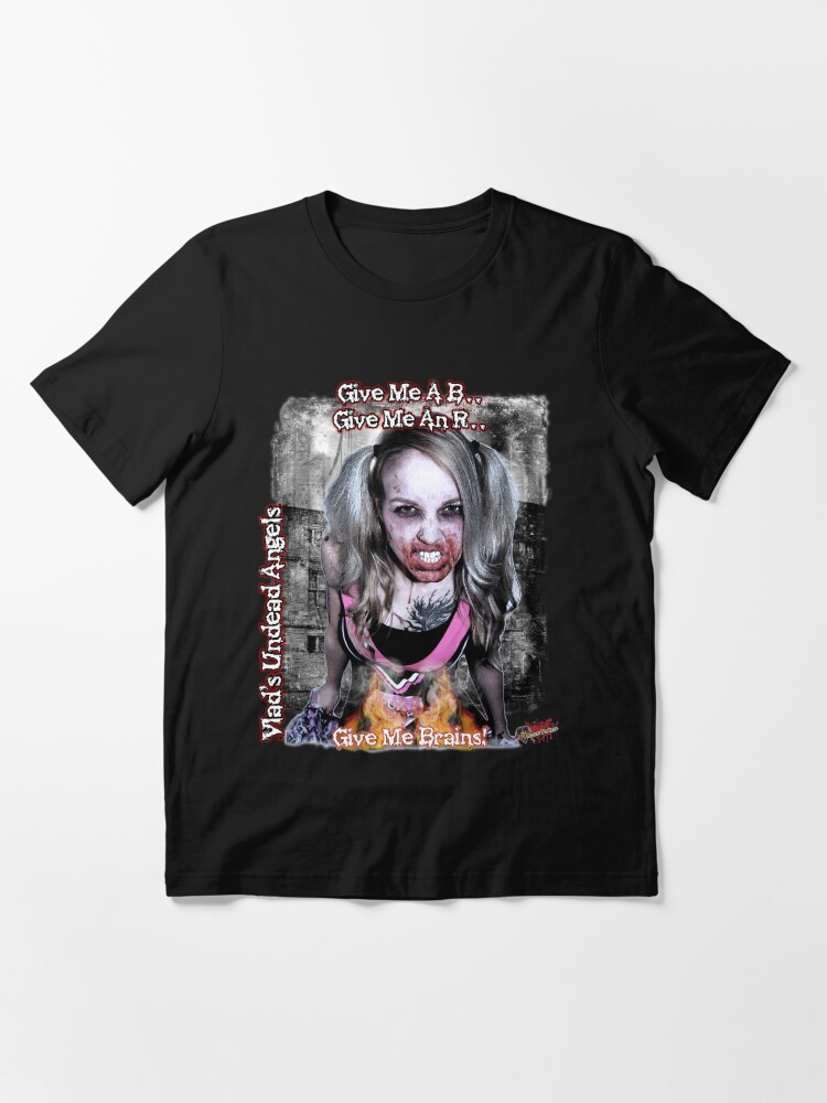 Alternate view of Undead Angels: Zombie Vampire - Modeled Essential T-Shirt