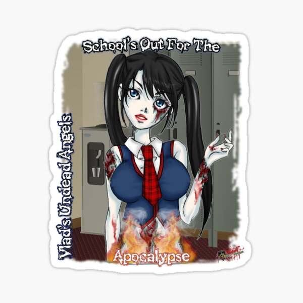 Undead Angels: Zombie Schoolgirl Sticker