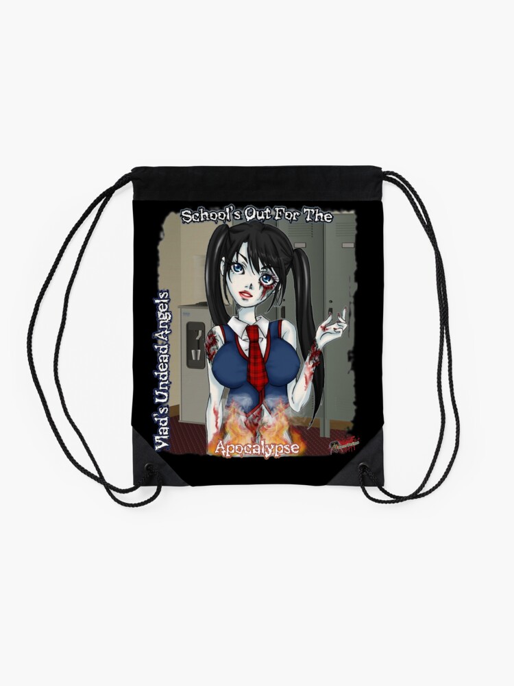 Alternate view of Undead Angels: Zombie Schoolgirl Drawstring Bag