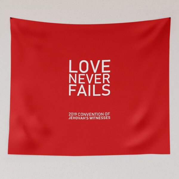 Item preview, "Love Never Fails!" 2019 JW Regional Convention Design #2 designed and sold by JW Stuff.