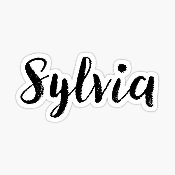 "Sylvia Girl Names For Wives Daughters Stickers Tees" Sticker for