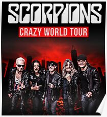 crazy scorpions world tour 2018 2019 crew duadua Poster
