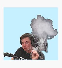 Elon Musk Smokes Photographic Print