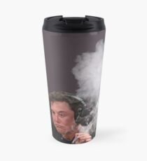 Elon Musk raucht Thermobecher