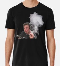 Elon Musk raucht Männer Premium T-Shirts