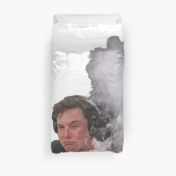 Elon Musk Smokes Duvet Cover