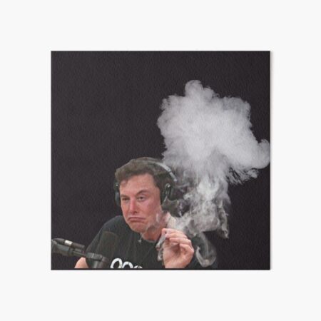 Elon Musk Smokes Art Board Print