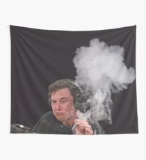Elon Musk Smokes Wall Tapestry