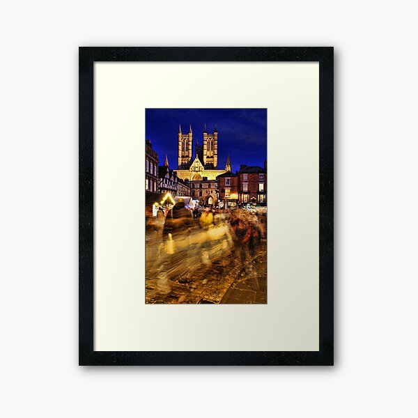 Lincoln Christmas Market Framed Art Print