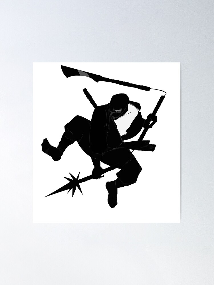 Ninja Dog Fast Runner Shadow' Sticker