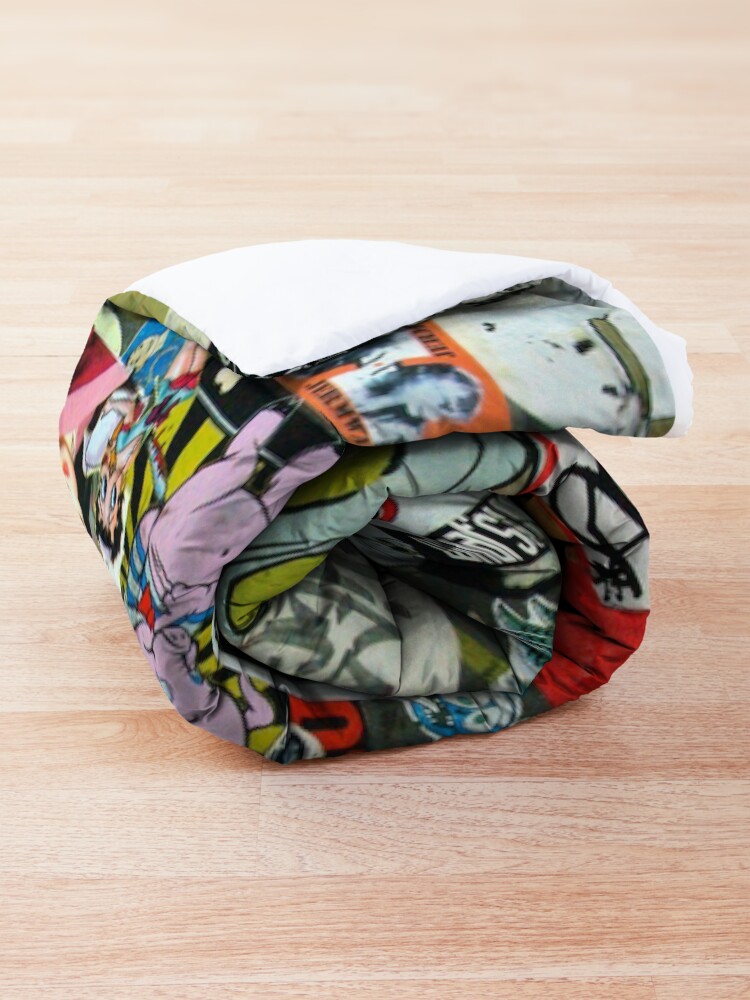 Alternate view of Collages and graffiti Comforter