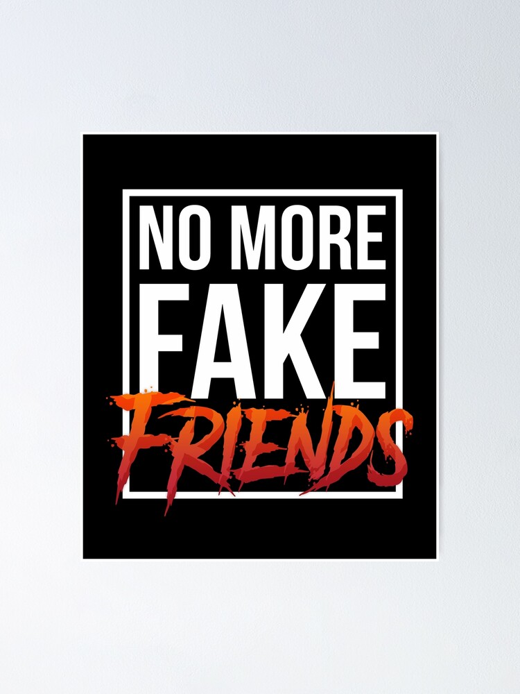 Poster Plus De Faux Amis Par Drakouv Redbubble