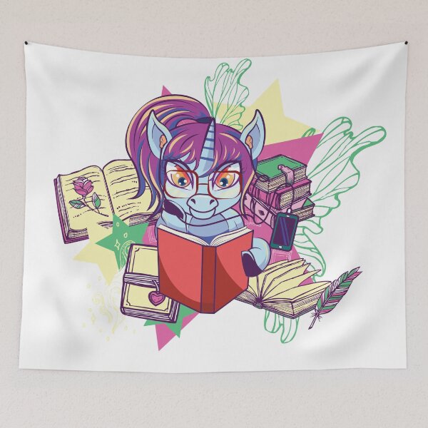 Item preview, Book Lover Unicorn designed and sold by gr3gg.