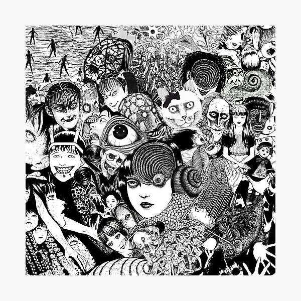 junji ito collage Photographic Print