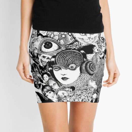 junji ito collage Mini Skirt