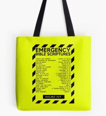 Emergency Bible Scriptures Numbers (New and Improved) Tote Bag