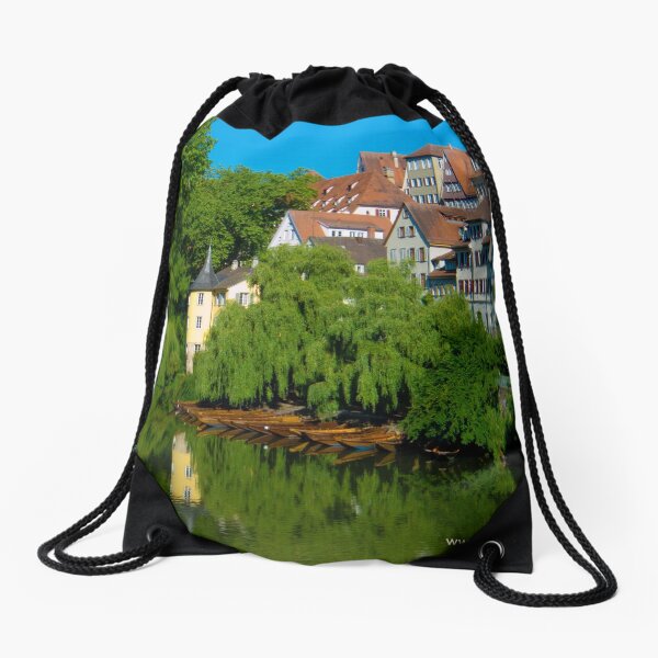 Höderlin Tower, Tübingen, Germany Drawstring Bag