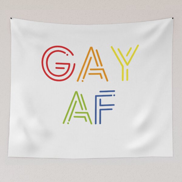 Item preview, Gay Af - Proud LGBT Rainbow T-Shirt designed and sold by Oles Bielienkyi.