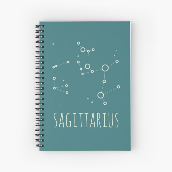 Sagittarius Horoscope Zodiac Sign Spiral Notebook