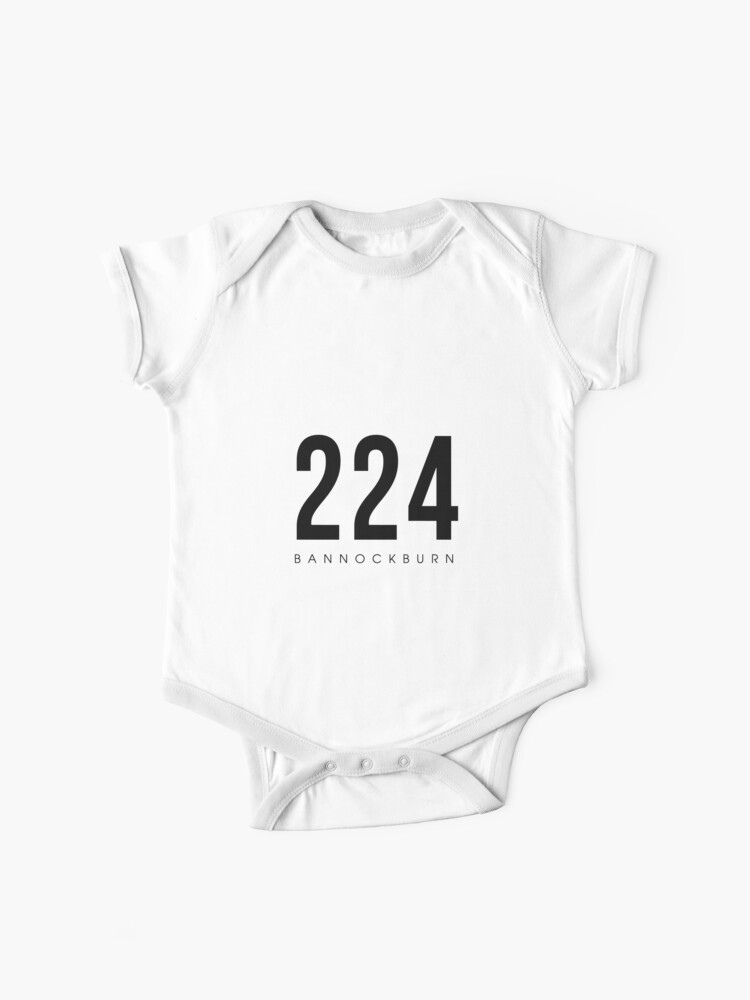 Bannockburn Il 224 Area Code Design Baby One Piece By Cartocreative Redbubble