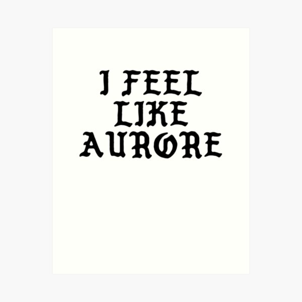 Aperçu de l'œuvre Je ressens comme Aurore - Cool Pablo Hipster Name Sticker créée et vendue par uvijalefx.