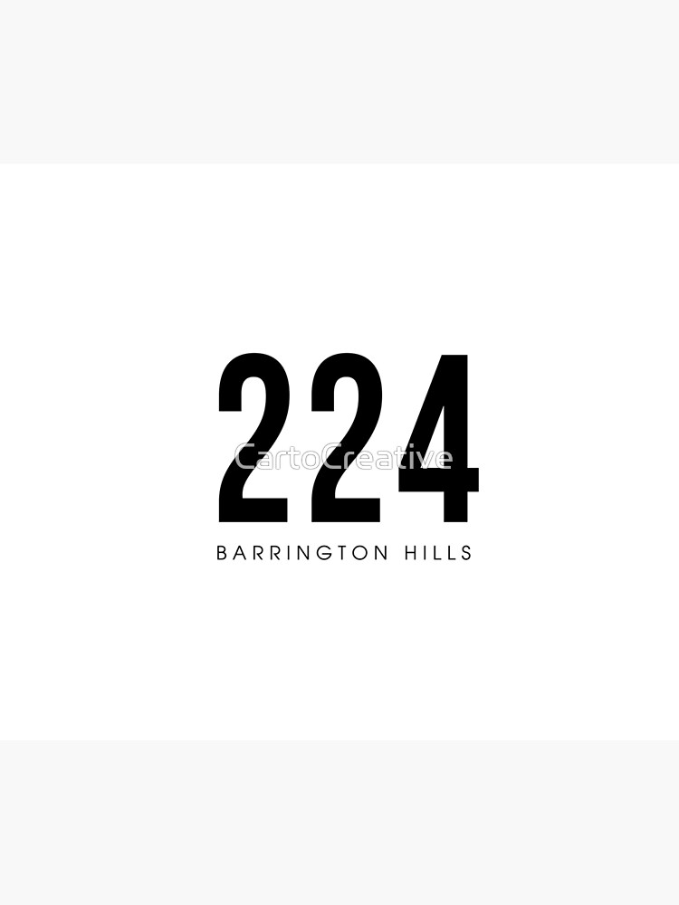 "Barrington Hills, IL 224 Area Code design" Poster for Sale by