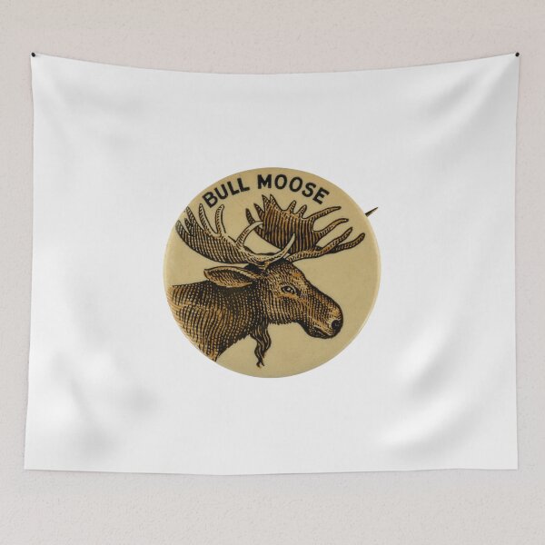 Item preview, Bull Moose Party - Vintage Political Party Pinback Design designed and sold by Chunga.