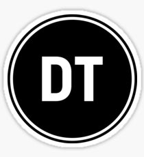 DT circle design Sticker