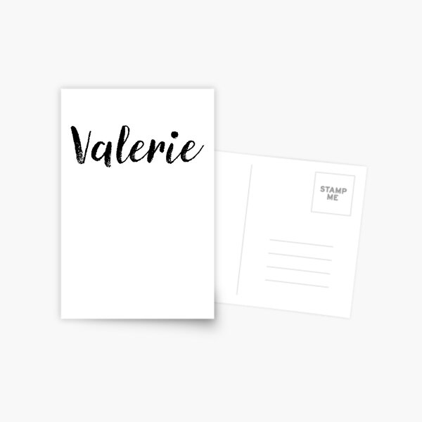 Cartes Postales Sur Le Theme Valerie Redbubble