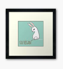 Vegan Bunny Framed Print