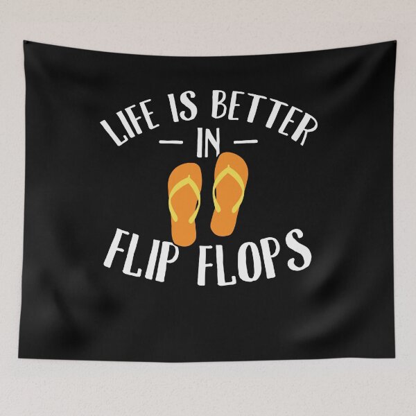 Item preview, Life is better in flip flops - summer vacation designed and sold by Captain Mood.