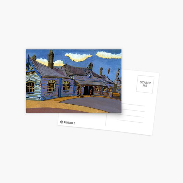 178 - OLD RAILWAY STATION, BLYTH (GOUACHE) Postcard