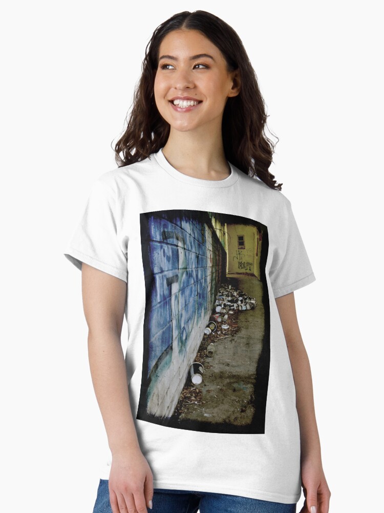 Thumbnail 1 of 7, Classic T-Shirt, Hiding in Coffee Alley designed and sold by Jdubphotog.