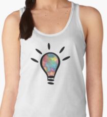 lightbulb electrical watercolor Women's Tank Top