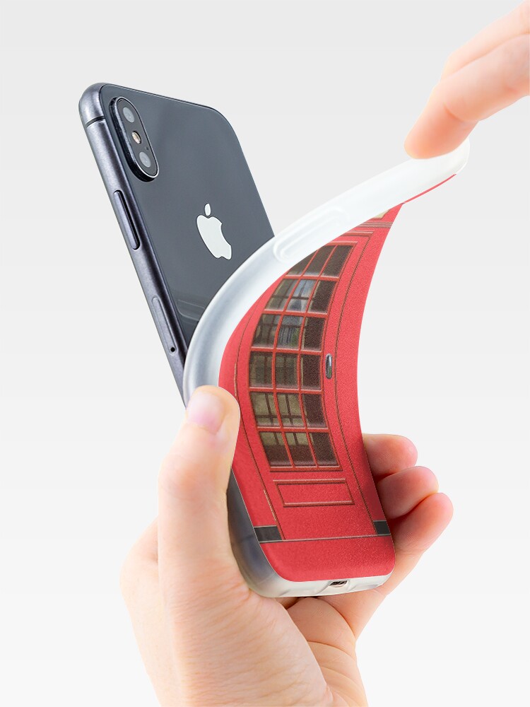 Alternate view of British Red Phone box with St Pauls iPhone Case & Cover