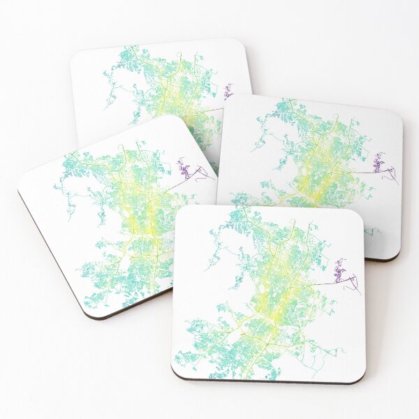 Item preview, Austin, Texas, USA Colored Street Network Map Graphic designed and sold by ramiro.