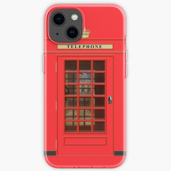British Red Phone box with The Tower of London iPhone Soft Case