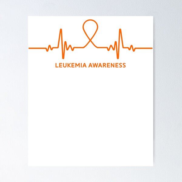 Heartbeat Orange Ribbon Leukemia Awareness Shirt Family Gift Heartbeat Orange Ribbon Leukemia Awareness Shirt Family Gift