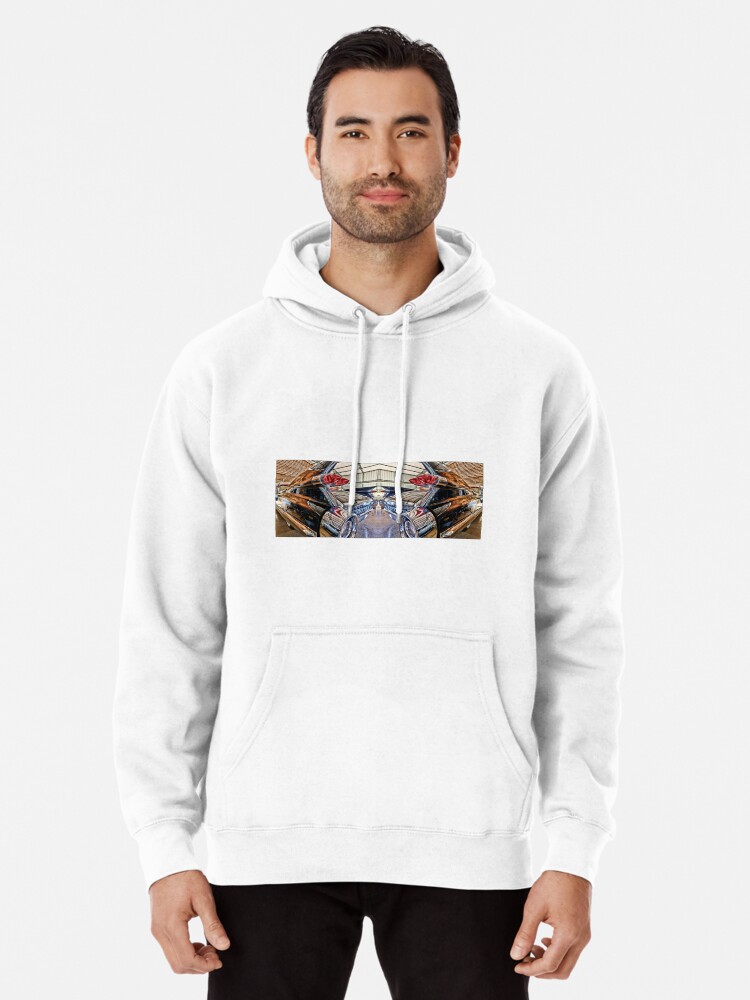 Thumbnail 1 of 5, Pullover Hoodie, 59 Caddy Tail Mirror Image designed and sold by Warren Paul Harris.