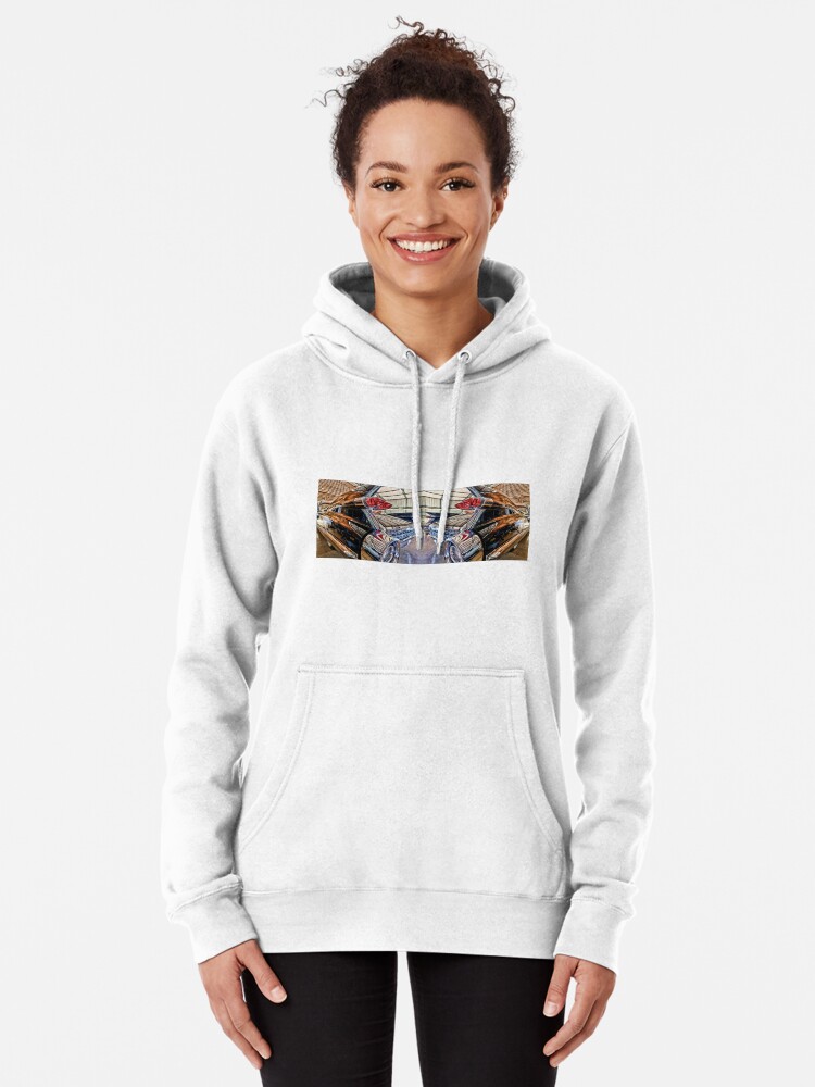 Thumbnail 2 of 5, Pullover Hoodie, 59 Caddy Tail Mirror Image designed and sold by Warren Paul Harris.